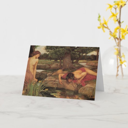 Echo en Narcissus Kaart (Gele Bloem)
