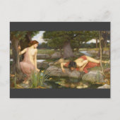 Echo- en Narcissus van pre-Raphaelite Briefkaart (Voorkant)