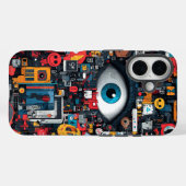 Echo Graffiti Pop Eye Telefoonhoes Case-Mate iPhone Case (Achterkant (horizontaal))