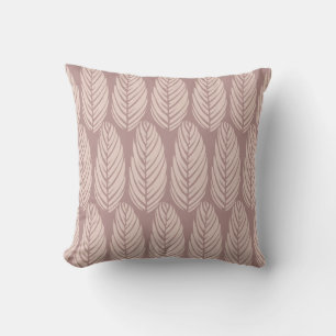 Echo Laat Paarse Stof Blush Beige Kussen