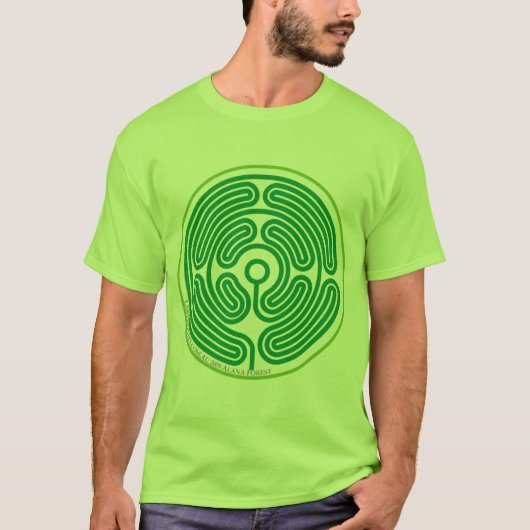 echo labyrinth august green t-shirt (Voorkant)