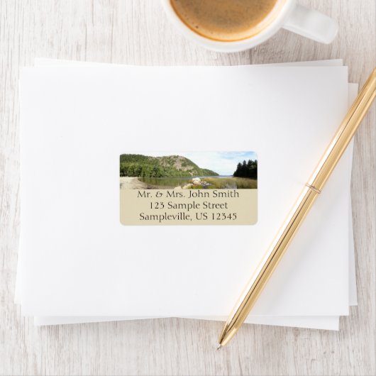 Echo Lake Beach in Acadia National Park Etiket (Insitu)