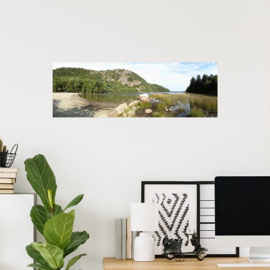 Echo Lake Beach in Acadia National Park Poster (Thuiskantoor)