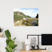 Echo Lake Beach in Acadia National Park Poster (Thuiskantoor)