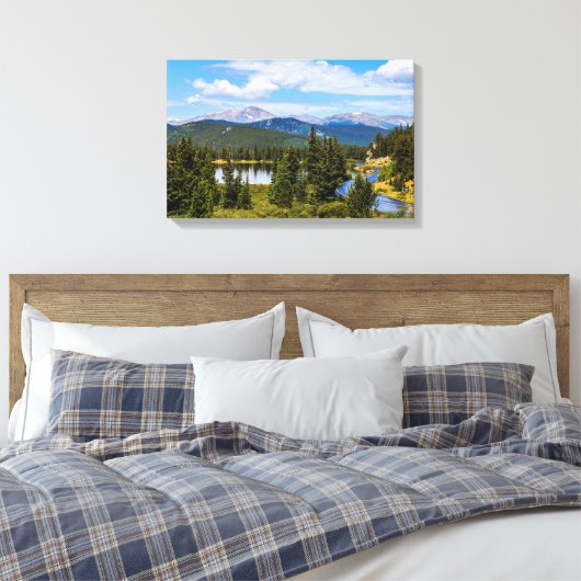 Echo Lake, Colorado Canvas Afdruk (Insitu (Slaapkamer))