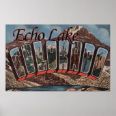 Echo Lake, Colorado - Grote letterscènes Poster (Voorkant)