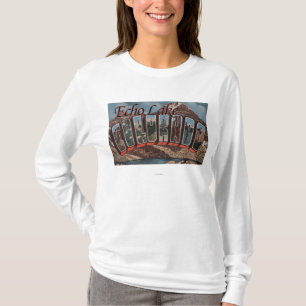Echo Lake, Colorado - Grote letterscènes T-shirt