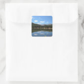 Echo Lake Mt Evans Colorado Vierkante Sticker (Tas)