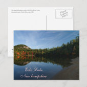 Echo Lake New Hampshire Briefkaart (Voorkant / Achterkant)