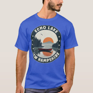 Echo Lake New Hampshire zonsondergang T-shirt
