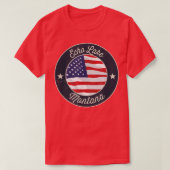 Echo Lake - Patriotic Montana Souvenir T-Shirt Cop (Design voorkant)