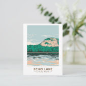 Echo Lake State Park New Hampshire Briefkaart (Staand voorkant)