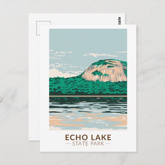 Echo Lake State Park New Hampshire Briefkaart (Voorkant / Achterkant)