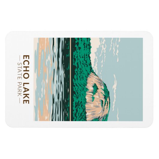 Echo Lake State Park New Hampshire  Magneet (Horizontaal)