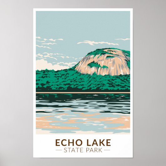 Echo Lake State Park New Hampshire  Poster (Voorkant)