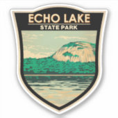 Echo Lake State Park New Hampshire  Sticker (Voorkant)