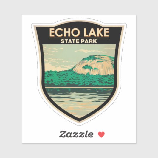 Echo Lake State Park New Hampshire  Sticker (Vel)