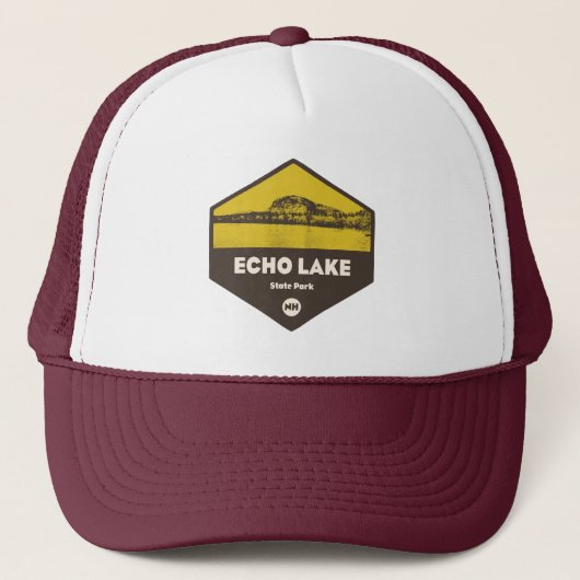 Echo Lake State Park New Hampshire Trucker Pet (Voorkant)