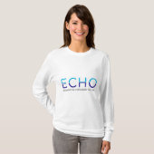 ECHO-Logo voor lange hoes voor vrouwen T-shirt (Voorkant volledig)