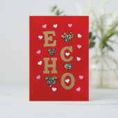 ECHO Love Note Card Bedankkaart (Staand voorkant)
