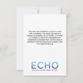 ECHO Love Note Card Bedankkaart (Achterkant)