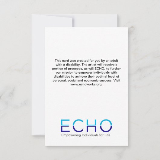 ECHO Love Note Card Bedankkaart (Achterkant)