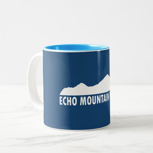 Echo Mountain alsjeblieft Tweekleurige Koffiemok (Voorkant links)
