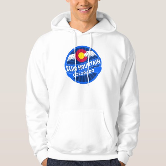 Echo Mountain Colorado gebarsten hoodie (Voorkant)