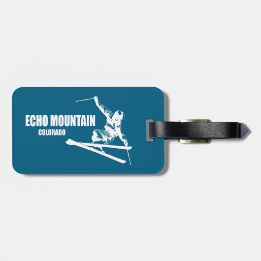 Echo Mountain Colorado Skier Bagagelabel (Achterkant horizontaal)