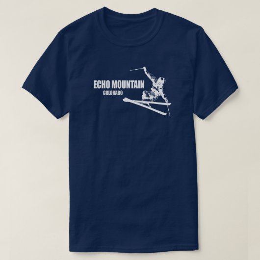Echo Mountain Colorado Skier T-shirt (Design voorkant)