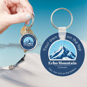 Echo Mountain Colorado skigebied cadeau Sleutelhanger