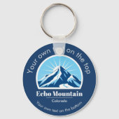 Echo Mountain Colorado skigebied cadeau Sleutelhanger (Voorkant)