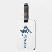 Echo Mountain Colorado Snowboarder Bagagelabel (Achterkant verticaal)