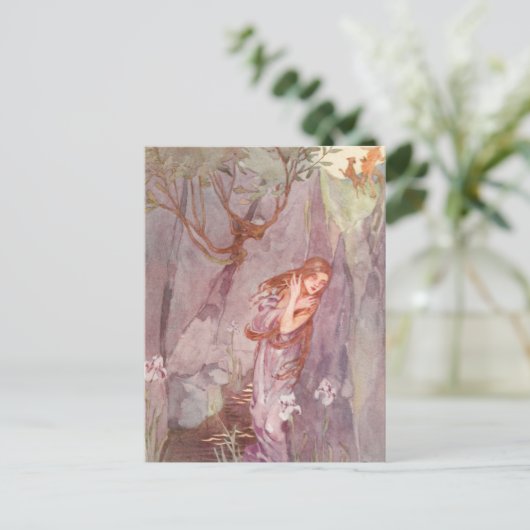 Echo & Narcissus  illustratie van Stratton Briefkaart (Staand voorkant)