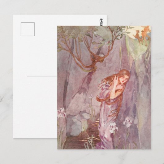 Echo & Narcissus  illustratie van Stratton Briefkaart (Voorkant / Achterkant)