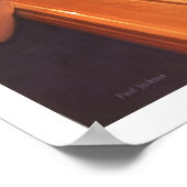 "Echo of Angels" Harp Player Waterverf Poster (Hoek)