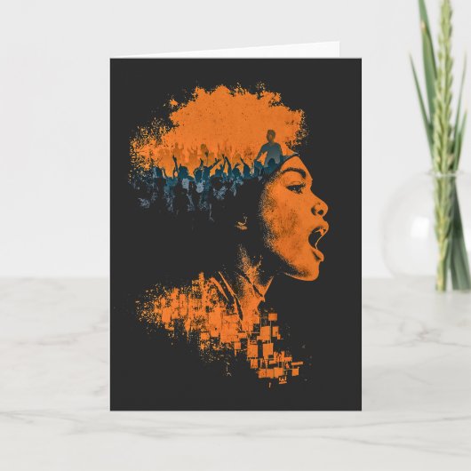 Echo of the Crowd Feestdagen Kaart (Voorkant)