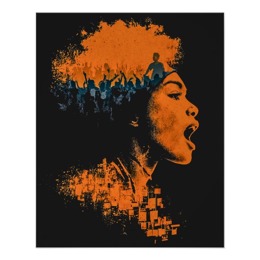 Echo of the Crowd Perfect Poster (Voorkant)