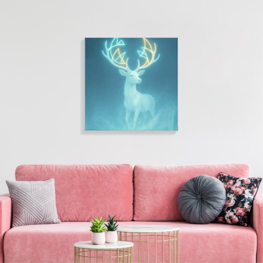 Echo of the Silent Deer Canvas Afdruk (Insitu (Woonkamer))