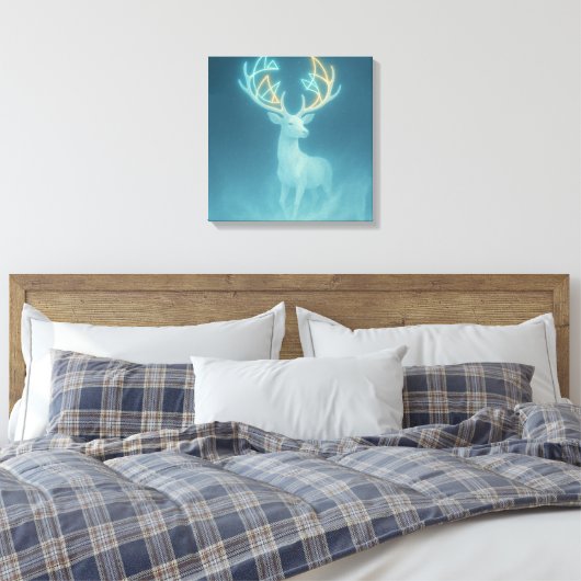 Echo of the Silent Deer Canvas Afdruk (Insitu (Slaapkamer))