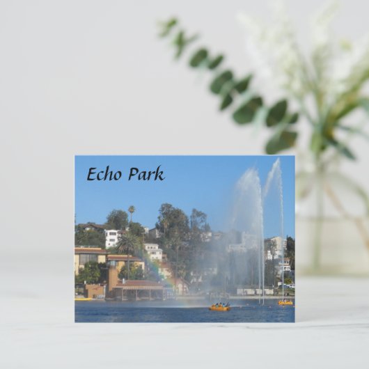 Echo Park Lake Briefkaart (Staand voorkant)
