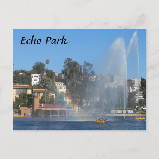 Echo Park Lake Briefkaart (Voorkant)