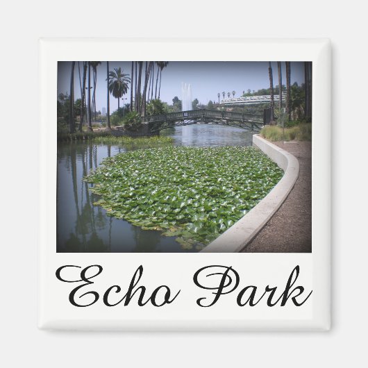 Echo Park Lake in Los Angeles, Californië Magneet (Voorkant)
