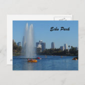 Echo Park Lake - Los Angeles Briefkaart (Voorkant / Achterkant)