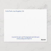 ECHO PARK- LOS ANGELES #1 BRIEFKAART (Achterkant)