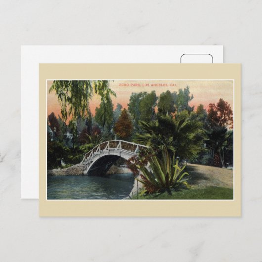  Echo Park Los Angeles Briefkaart (Voorkant / Achterkant)