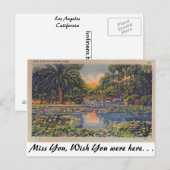 Echo Park, Los Angeles, Californië Briefkaart (Voorkant / Achterkant)