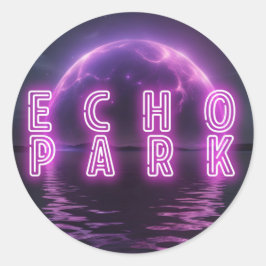 ECHO PARK NIGHtKLUB-badge Ronde Sticker