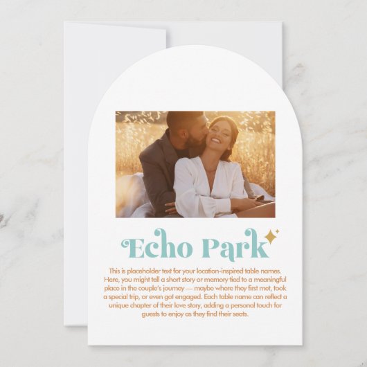 Echo Park Tafelnummer (Voorkant)