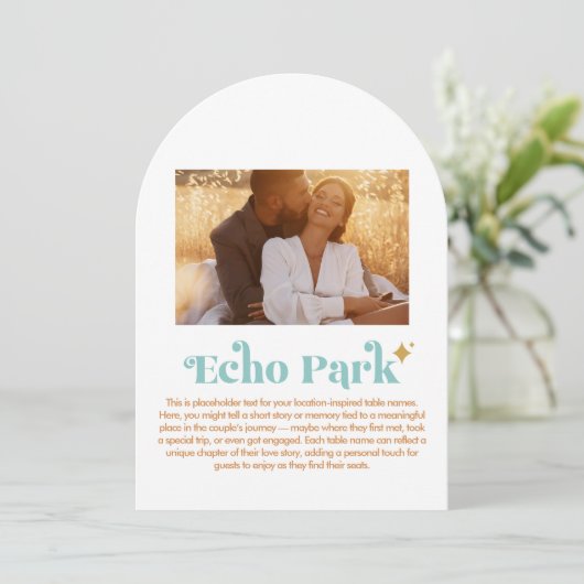 Echo Park Tafelnummer (Staand voorkant)